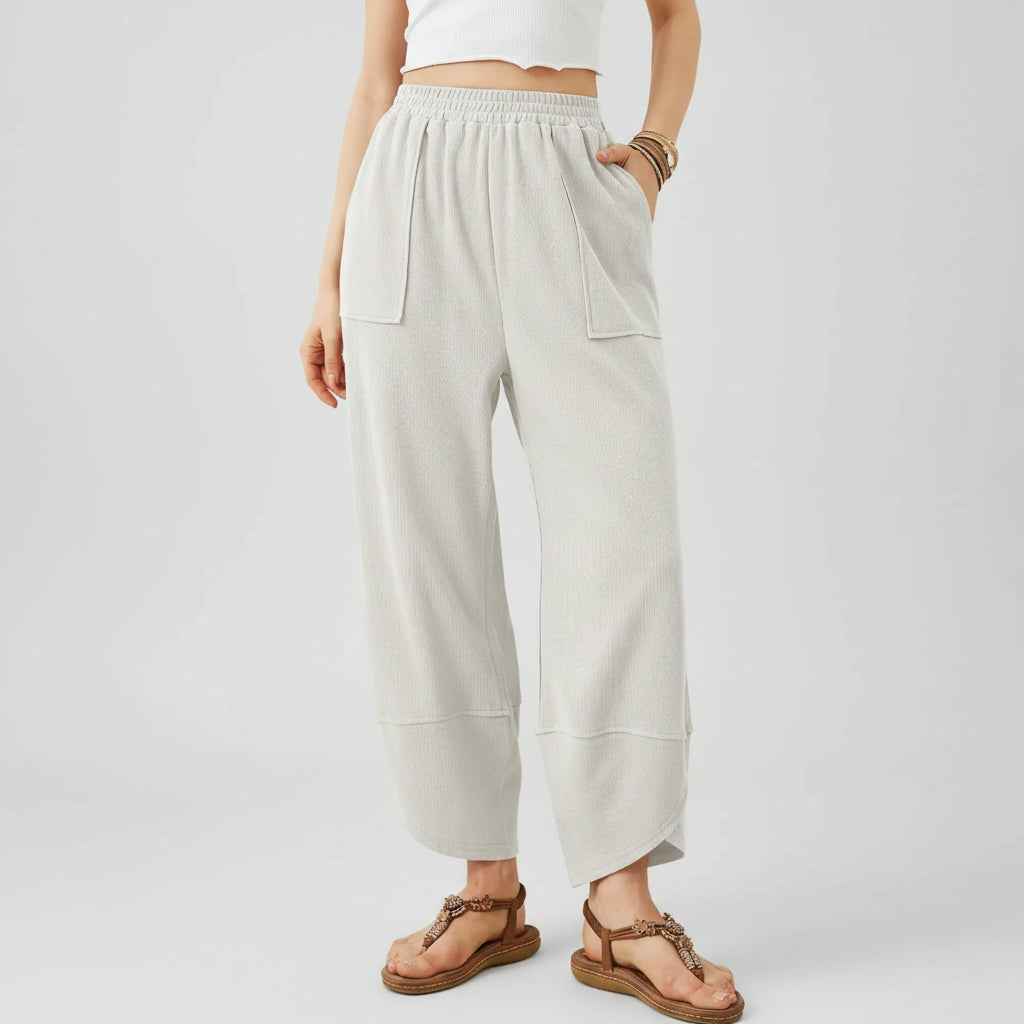 Women Pants Casual Loose Fit Straight Leg Lightweight Summer Trousers