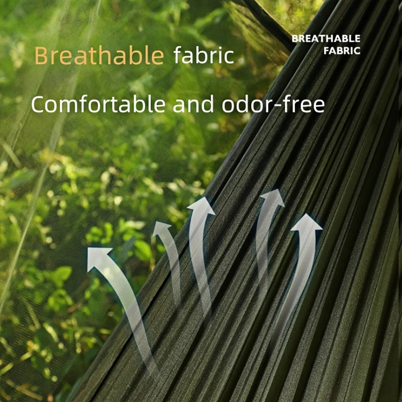 Mosquito Net Camping Hammock | Lightweight Parachute Nylon Hammock with Insect Protection