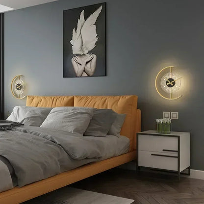 Reloj de Pared Lunaris | Aplique LED Posmoderno