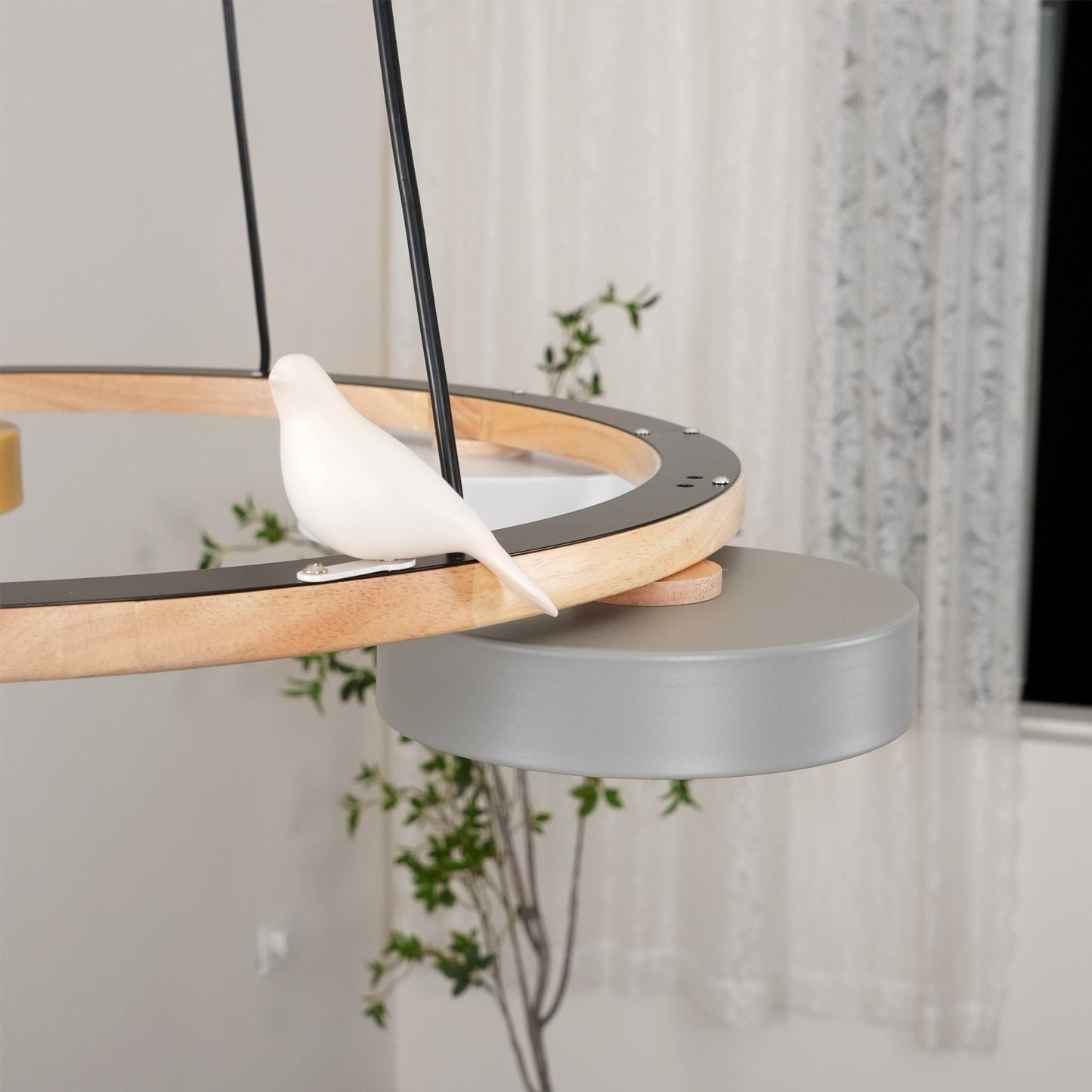 Sienna Bird Round Chandelier | Modern Nature-Inspired LED Ceiling Light