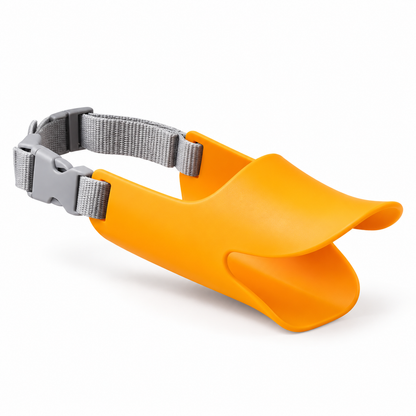 Silicone Dog Muzzle Adjustable Duckbill Mesh Strap Case