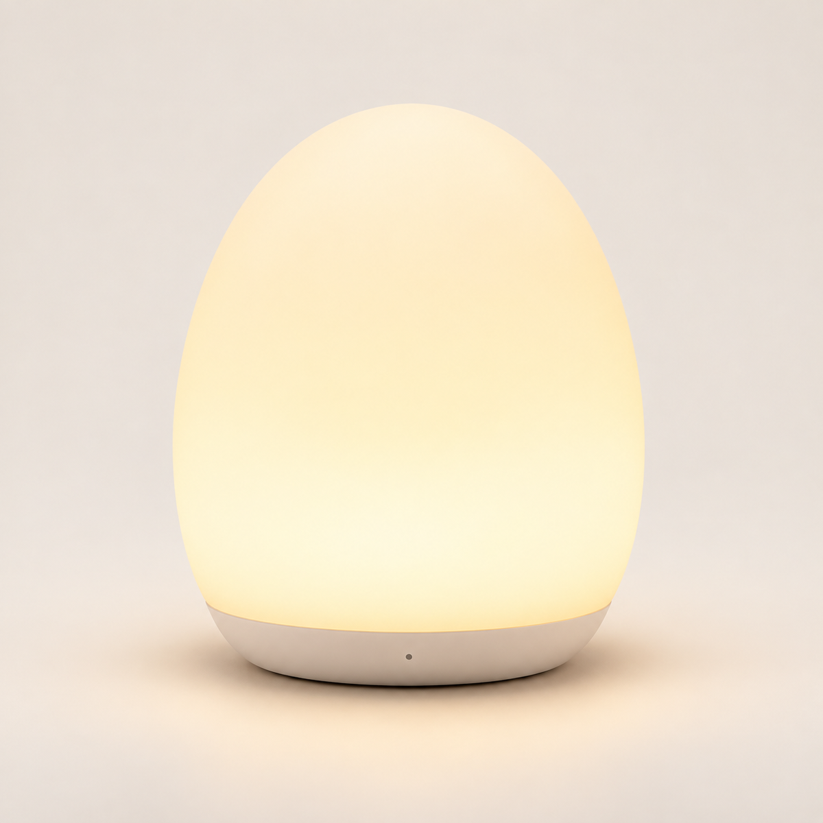 Luz nocturna de silicona con control táctil, portátil y con forma de huevo para niños