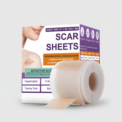 Scar Sheets Silicone Medical Grade Reusable Scar Treatment Tape