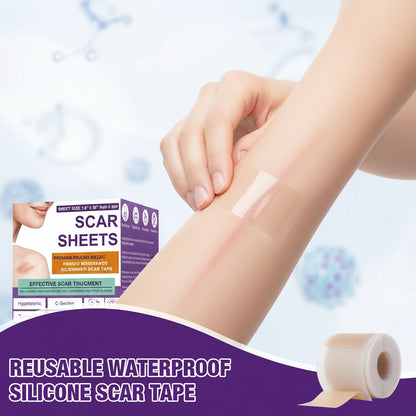 Scar Sheets Silicone Medical Grade Reusable Scar Treatment Tape
