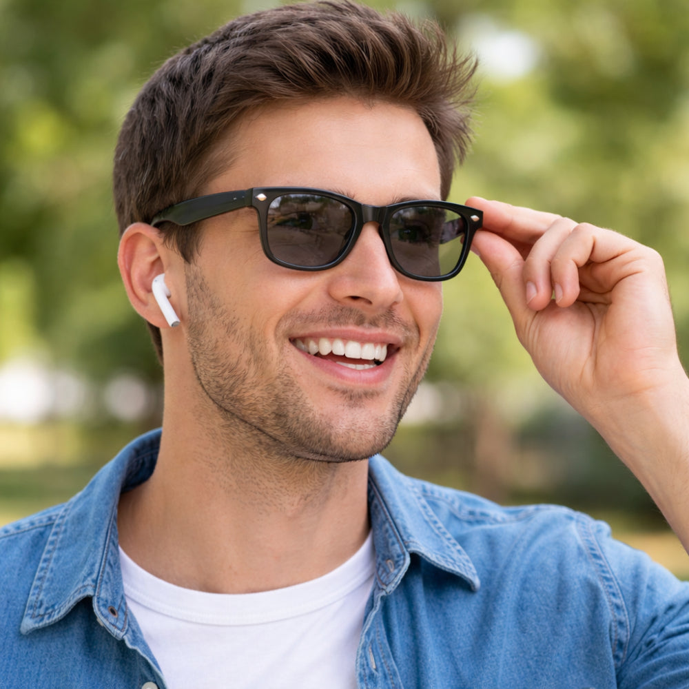 Ochelari Inteligenti cu Cameră Înregistrare Video și Audio Wireless
