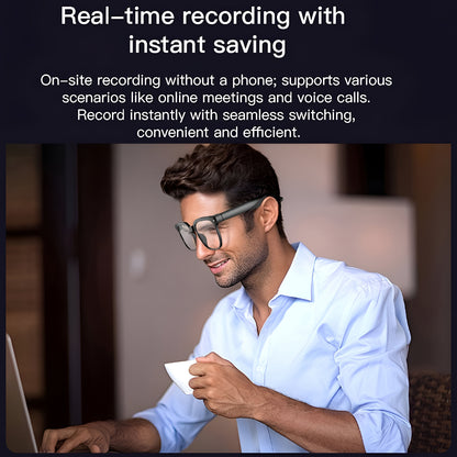 Ochelari Inteligenti cu Cameră Înregistrare Video și Audio Wireless