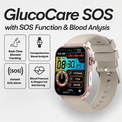 Smartwatch Health Monitoring GPS Alert Wristband