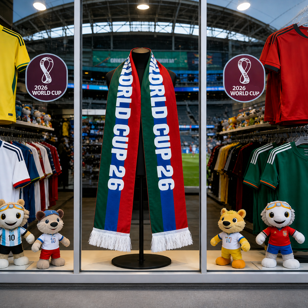 Sciarpa da calcio con bandiera USA per tifosi, sciarpa per partite