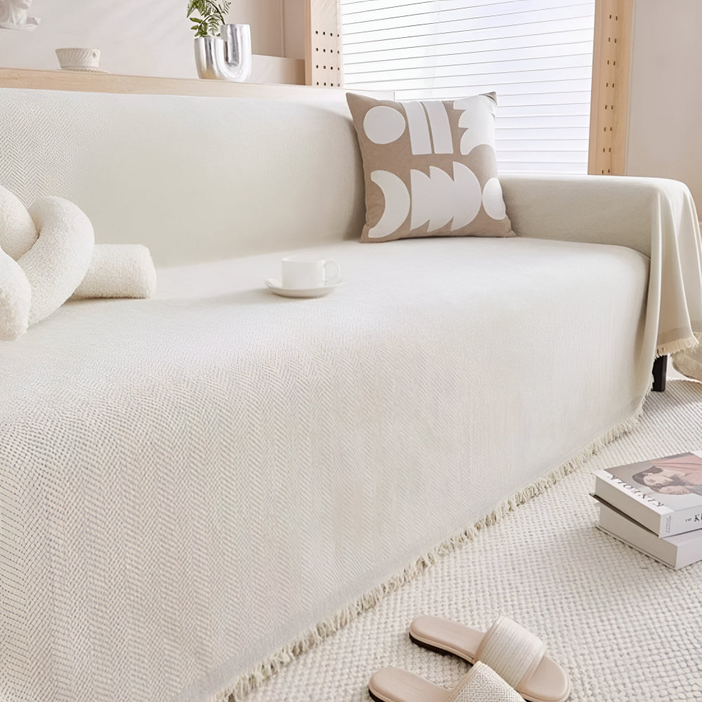 Sofabezug Minimalistischer Strukturierter Couchmöbelschutz