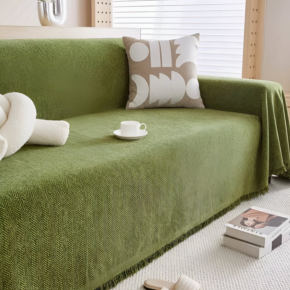 Sofabezug Minimalistischer Strukturierter Couchmöbelschutz