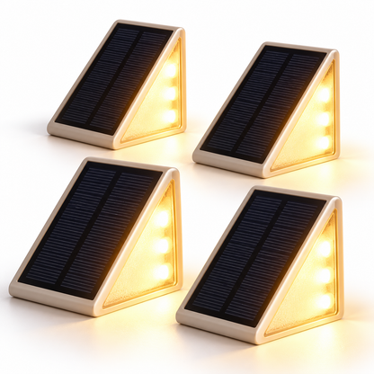 Solar Powered Stair Lights LED Step Outdoor Staircase