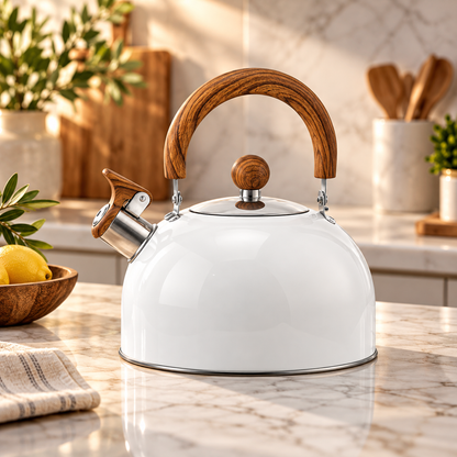 Stainless Steel Whistling Kettle Durable Stove Top Kitchen