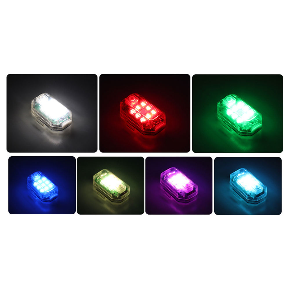 Luzes Estroboscópicas LED com Controlo Remoto USB para Veículos, Sinalizadores de Aviso