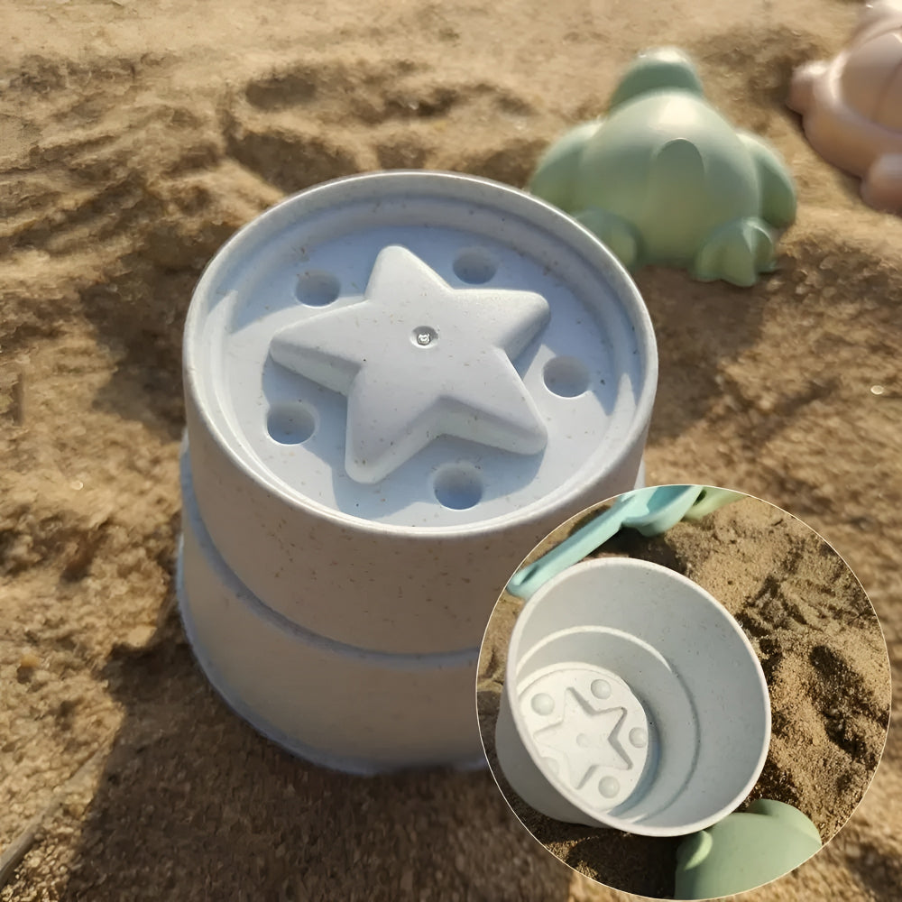 צעצועי חוף קיץ דלי חול מתקפל סט משחק חיצוני לילדים