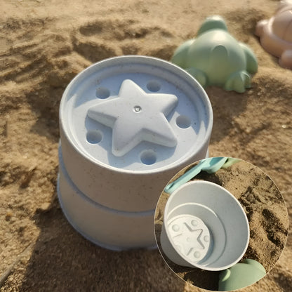 צעצועי חוף קיץ דלי חול מתקפל סט משחק חיצוני לילדים