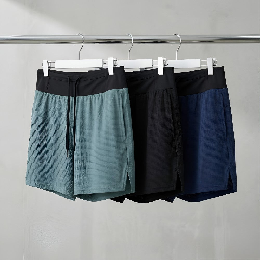 Pantaloncini da corsa da uomo Pantaloncini da maratona Pantaloncini da allenamento con tasca