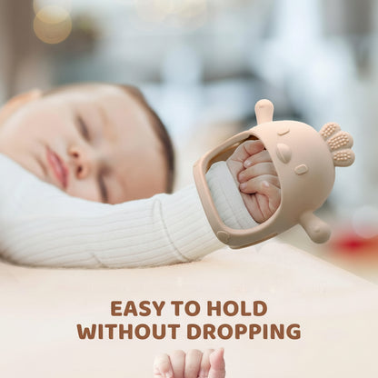 Baby Teething Mitten Silicone Chew Glove Soothing Sore Gums