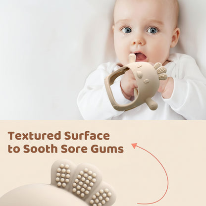 Baby Teething Mitten Silicone Chew Glove Soothing Sore Gums