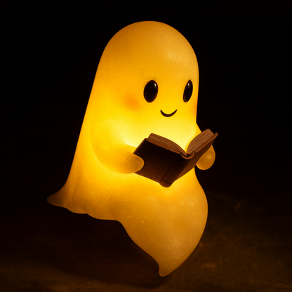 Lámpara de mesa Fantasma Luz nocturna cálida LED Decoración para mesita de noche