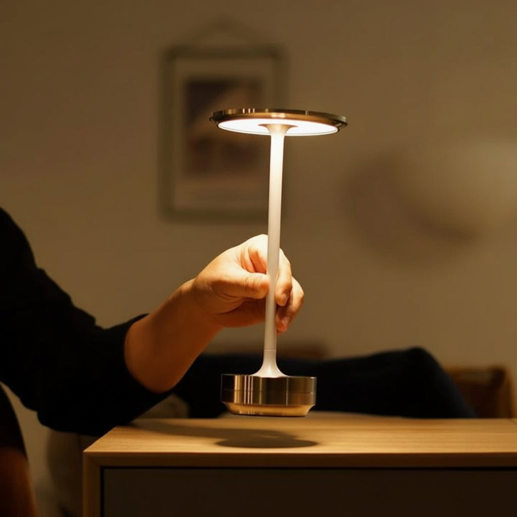 Bordlampe LED Genopladelig Touch Metal Trådløs Lampe