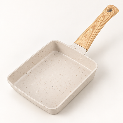 Tamagoyaki-Pfanne, Omelette-Pfanne, antihaftbeschichtet, rechteckig, mit Deckel