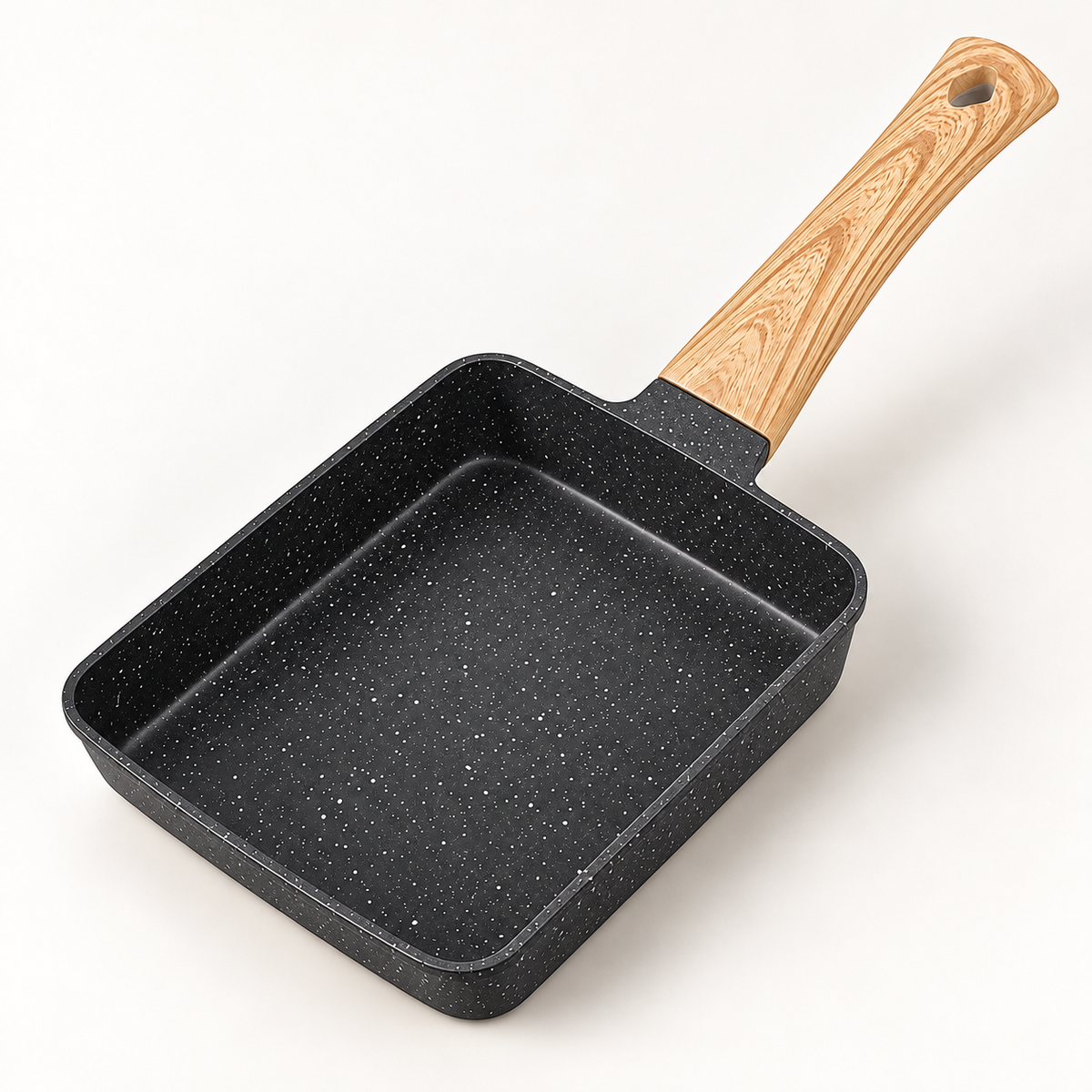 Tamagoyaki-Pfanne, Omelette-Pfanne, antihaftbeschichtet, rechteckig, mit Deckel