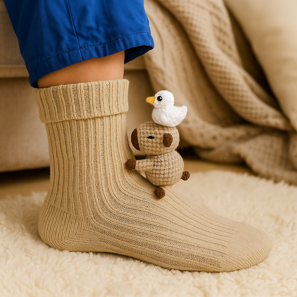 Thermal Winter Socks Non-Slip Plush Warmth for Cozy Comfort 8