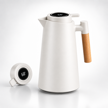 Bollitore Thermo con display della temperatura, a doppia parete isolata