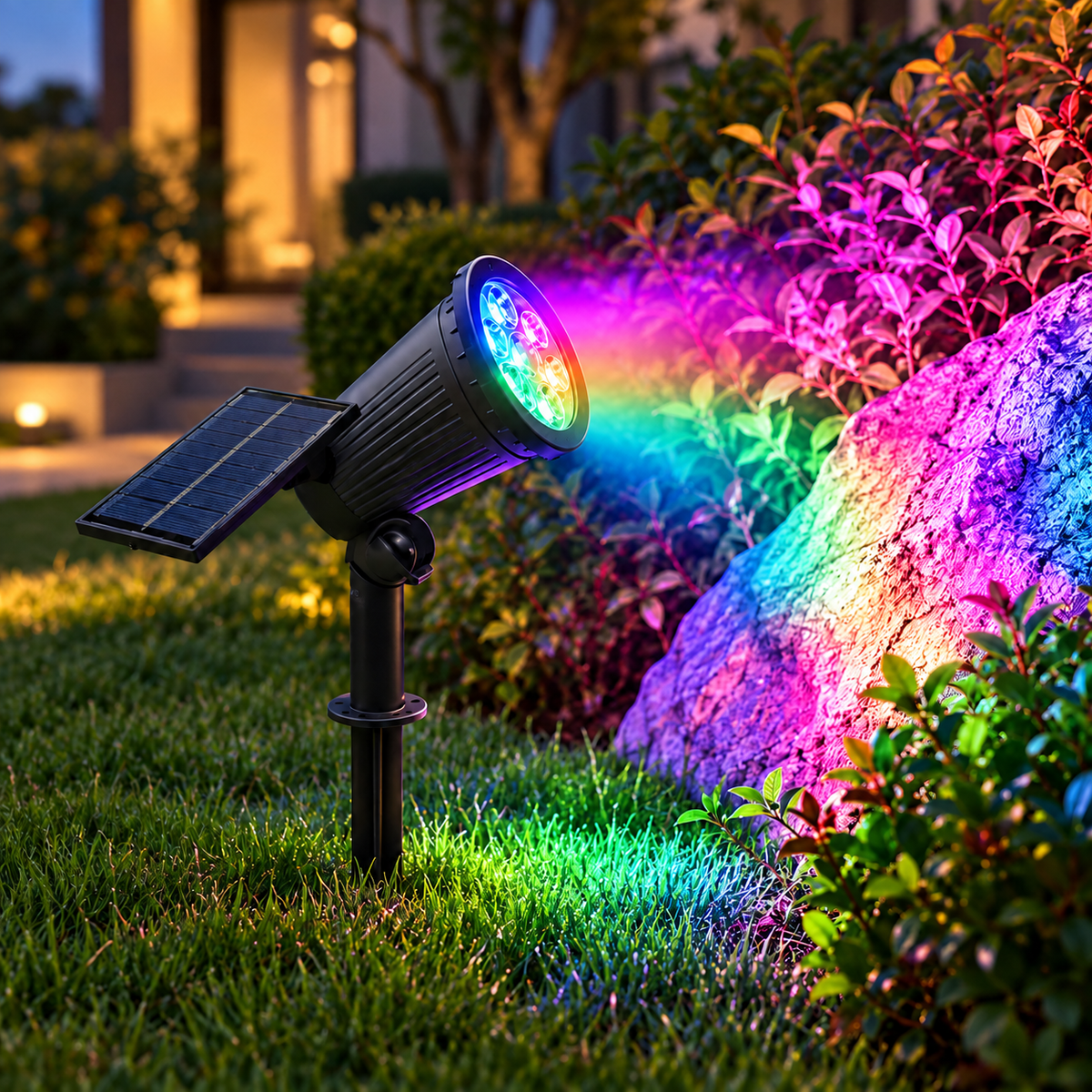 Tilt Solar Spotlight Landscape Garden Path LED