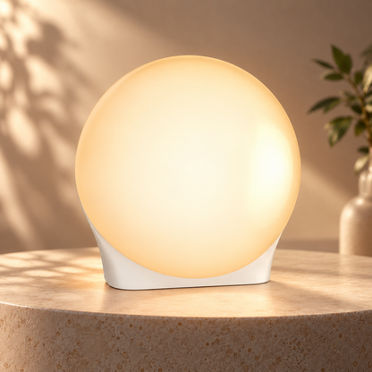 LED-lysterapilampe med timer, kompakt og transportabelt design