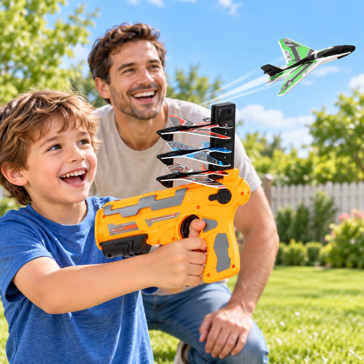 Toy Airplane Shooter Launcher Handheld Reloading