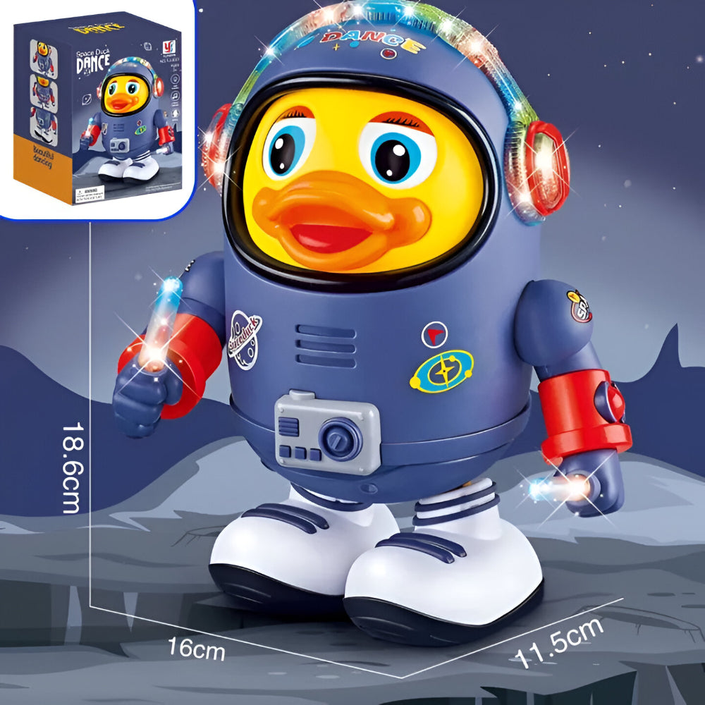 Giocattolo Anatra Astronauta Danzante Figura Musicale Interattiva