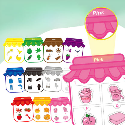 Toy Magnetic Sticker Color Sorting Board Learning Set