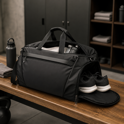 Borsa da viaggio impermeabile per palestra e sport con scomparto per scarpe