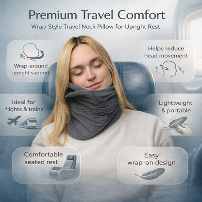 Cuscino Viaggio Collo Ergonomico Pieghevole Supporto Aereo Auto