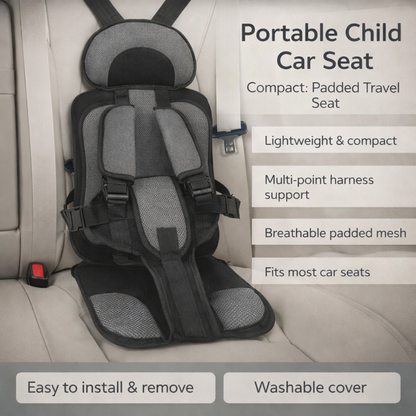 Travel Car Seat 5-Point Safety Harness Portable Padded - Image 4