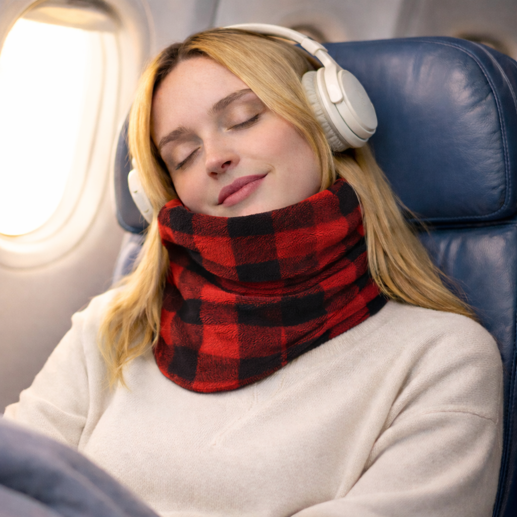 Cuscino Viaggio Collo Ergonomico Pieghevole Supporto Aereo Auto