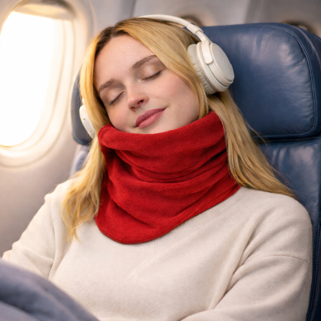 Cuscino Viaggio Collo Ergonomico Pieghevole Supporto Aereo Auto