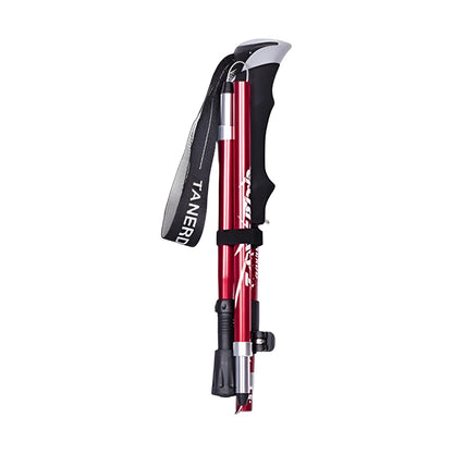 Trekking Poles Foldable Telescopic Hiking Support Stick