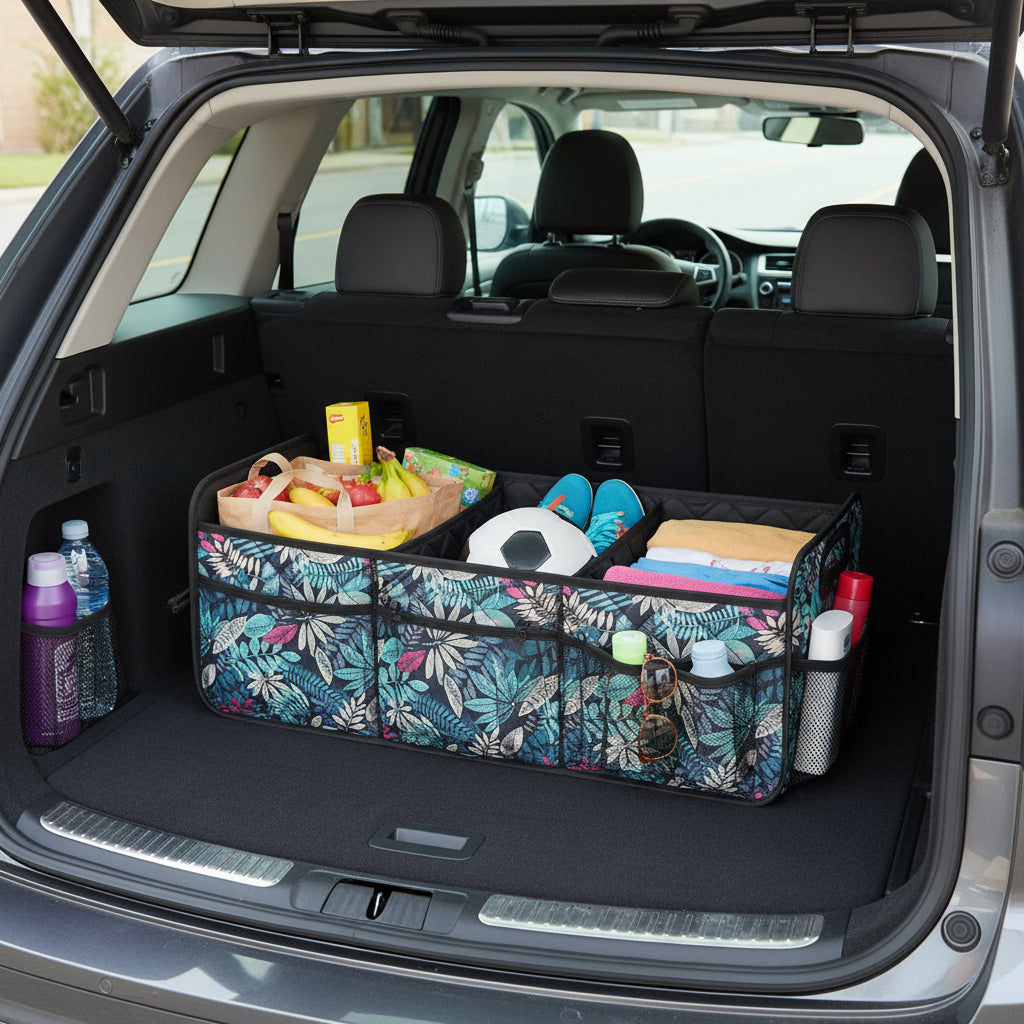 Car Trunk Organizer Foldable Waterproof Storage Box Large Capacity