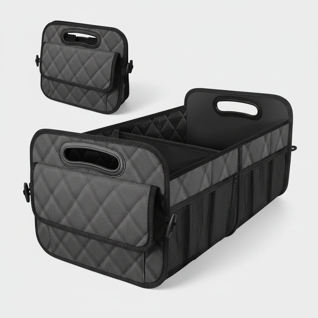 Car Trunk Organizer Foldable Waterproof Storage Box Large Capacity