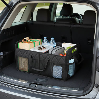Car Trunk Organizer Foldable Waterproof Storage Box Large Capacity