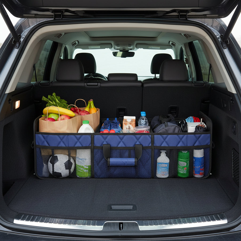 Car Trunk Organizer Foldable Waterproof Storage Box Large Capacity