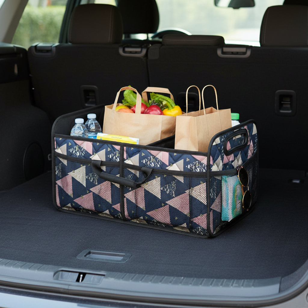 Car Trunk Organizer Foldable Waterproof Storage Box Large Capacity
