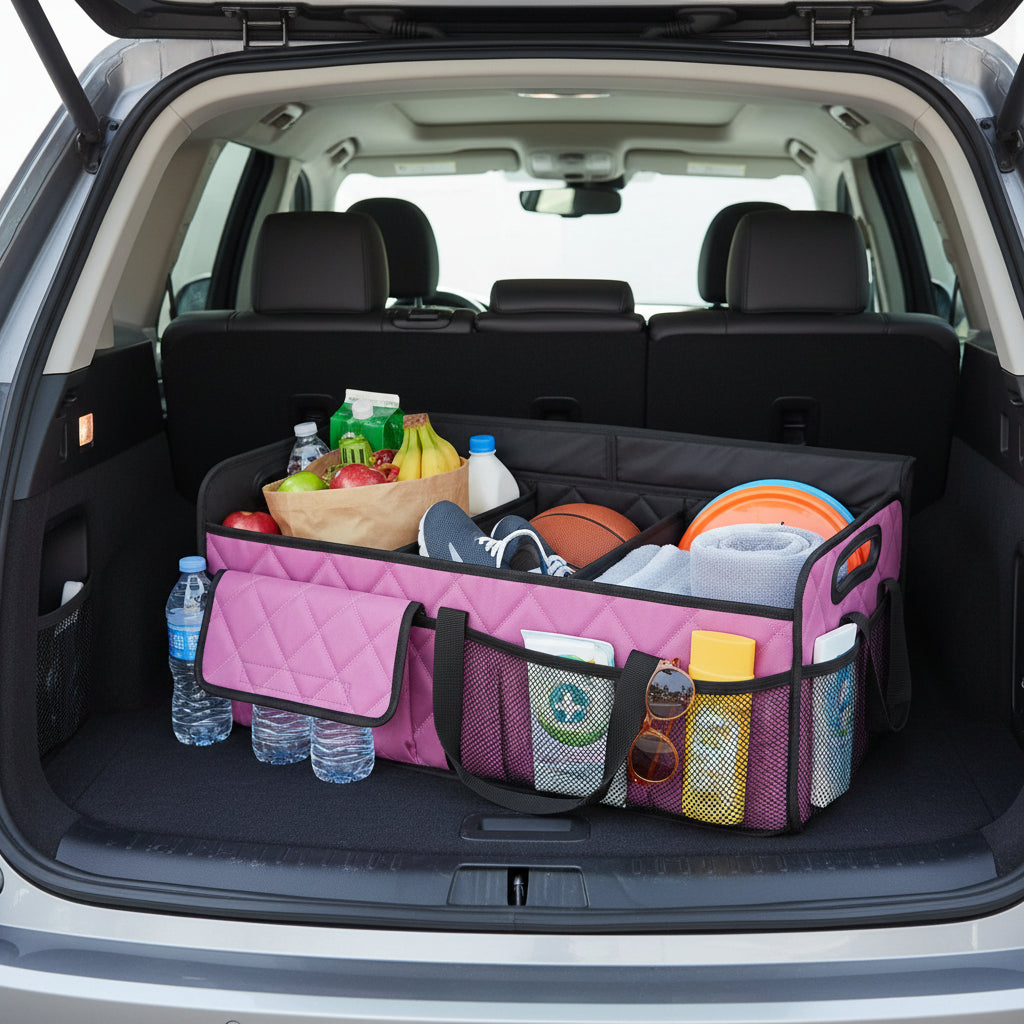 Car Trunk Organizer Foldable Waterproof Storage Box Large Capacity