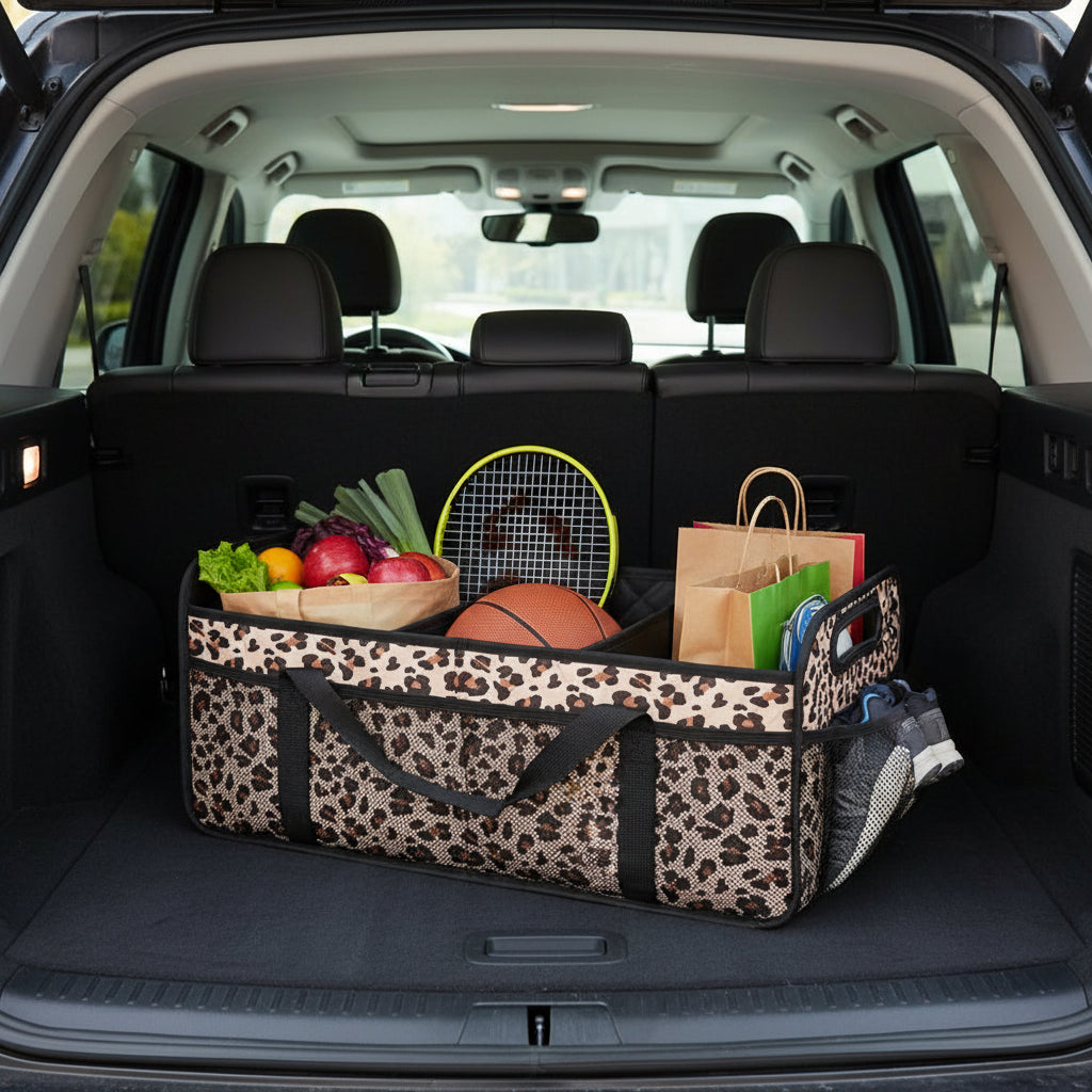 Car Trunk Organizer Foldable Waterproof Storage Box Large Capacity