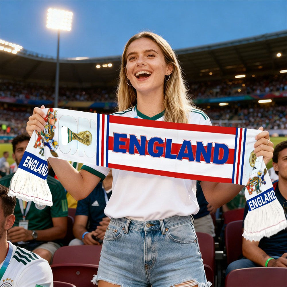 Sciarpa Ventaglio con Bandiera UK Supporter Coppa del Mondo Partite Eventi