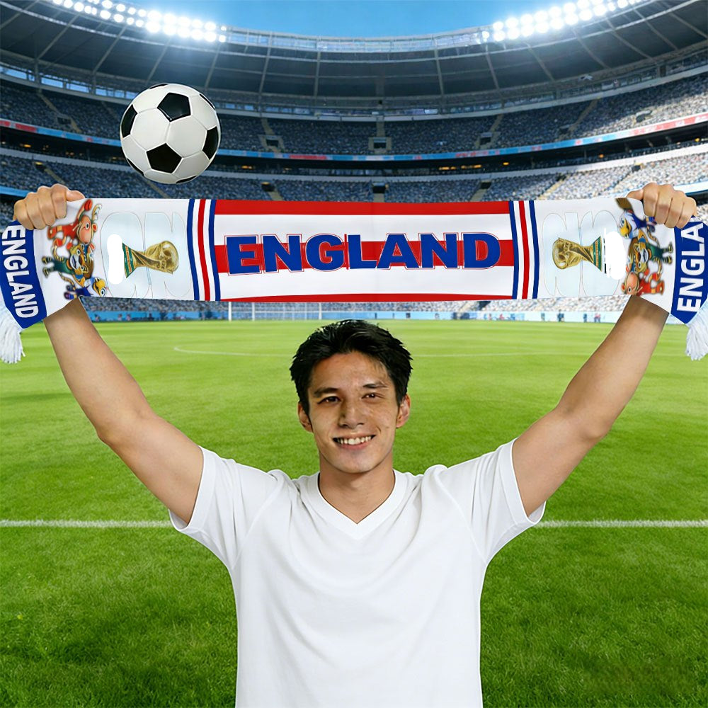 Sciarpa Ventaglio con Bandiera UK Supporter Coppa del Mondo Partite Eventi