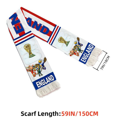 Sciarpa Ventaglio con Bandiera UK Supporter Coppa del Mondo Partite Eventi