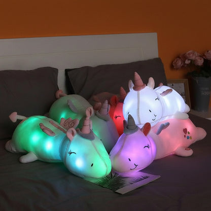 Plüschspielzeug Leuchtendes Einhorn Weiches LED-Nachtlicht Kuscheltier